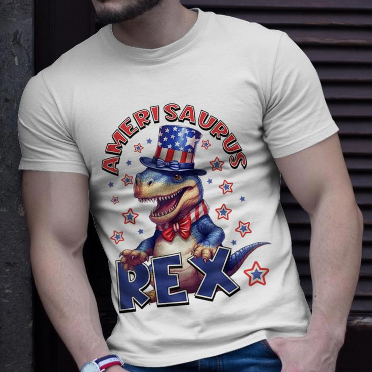 Dinosaur 4Th Of JulyKids Boys Men Amerisaurus T Rex Unisex T-Shirt Gifts for Him