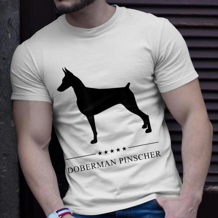 Doberman Pinscher Black Silhouette T-Shirt Gifts for Him