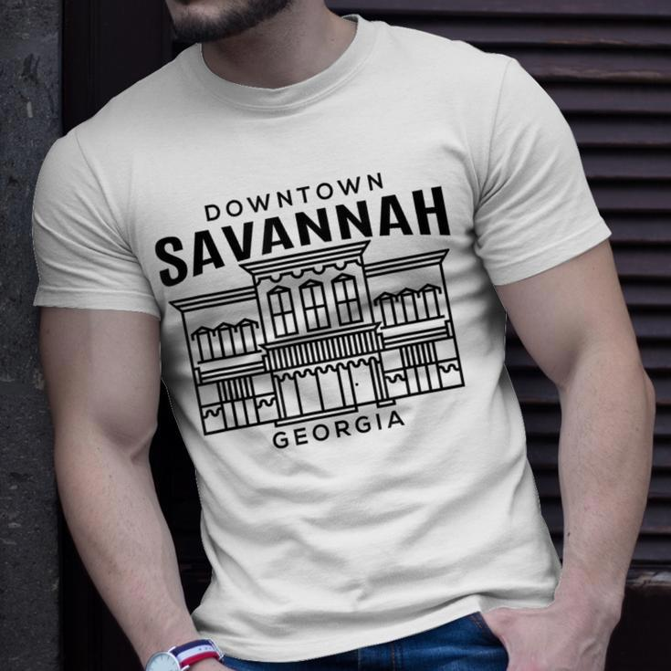 Downtown Savannah Ga T-Shirt Gifts for Him