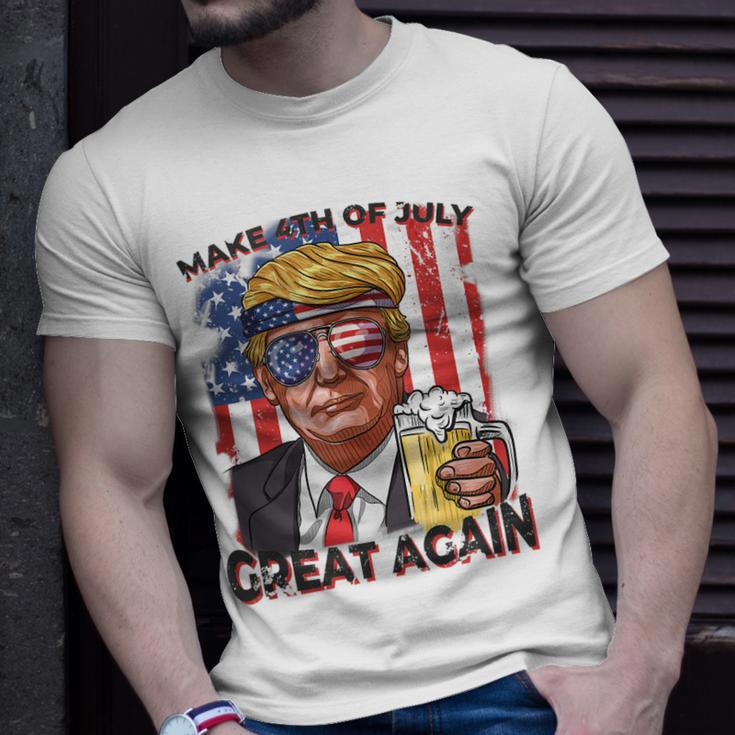 Drink Like Donald Trump 4Th Of July Men Women Usa Flag Unisex T-Shirt Gifts for Him