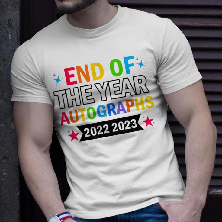 End Of The Year Autographs 2022 2023 Last Day Of School Unisex T-Shirt Gifts for Him