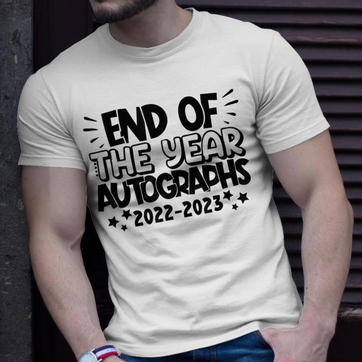 End Of The Year Autographs 2022-2023 Last Day Of School Unisex T-Shirt Gifts for Him