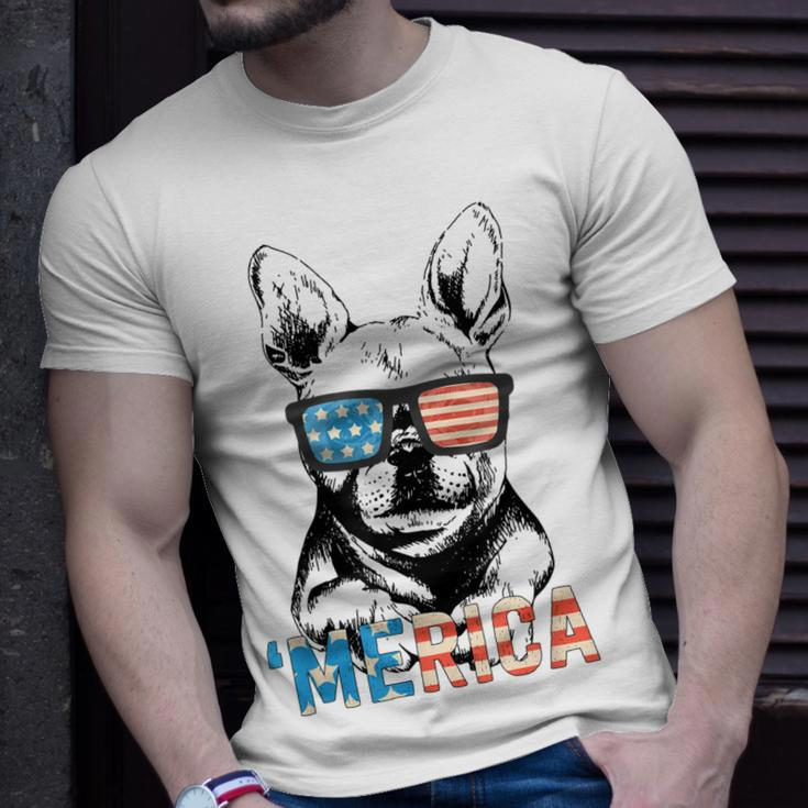 French Bulldog 4Th Of July Women Men Merica Frenchie Unisex T-Shirt Gifts for Him
