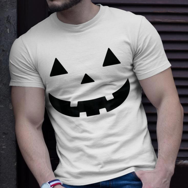 Giant Jack O' Lantern Face Halloween Pumpkin Face T-Shirt Gifts for Him