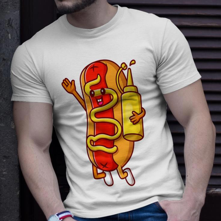 Hot Dog Sausage Bbq Food Lover Hotdog Lover T-Shirt Gifts for Him