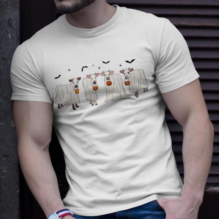 Ghost Cows Halloween T-Shirt Gifts for Him