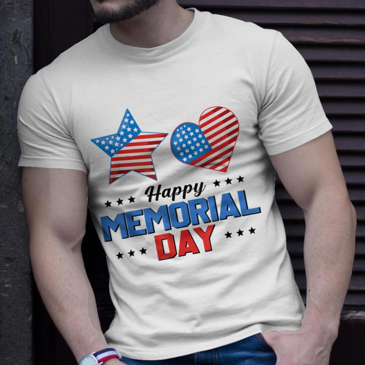 Happy Memorial Day 4Th Of July American Flag Patriotic Unisex T-Shirt Gifts for Him