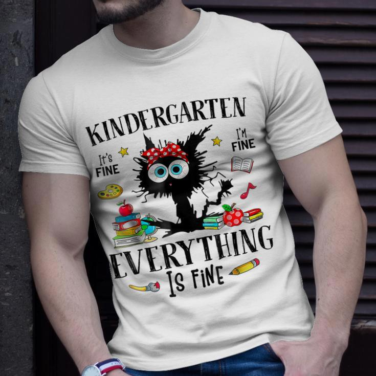 Hello Kindergarten Back To School Its Fine Im Fine T-Shirt Gifts for Him