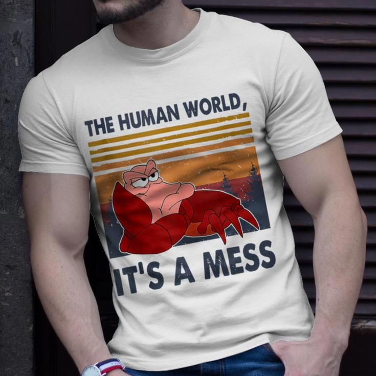 Human World Is A Mess Crab The Human Worlds Crab It's A Mess T-Shirt Gifts for Him