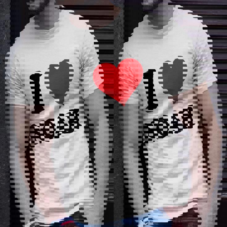 I Heart Noah First Name I Love Personalized Stuff Unisex T