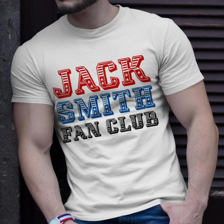 Jack Smith Fan Club Retro Usa Flag American Funny Political Unisex T-Shirt Gifts for Him