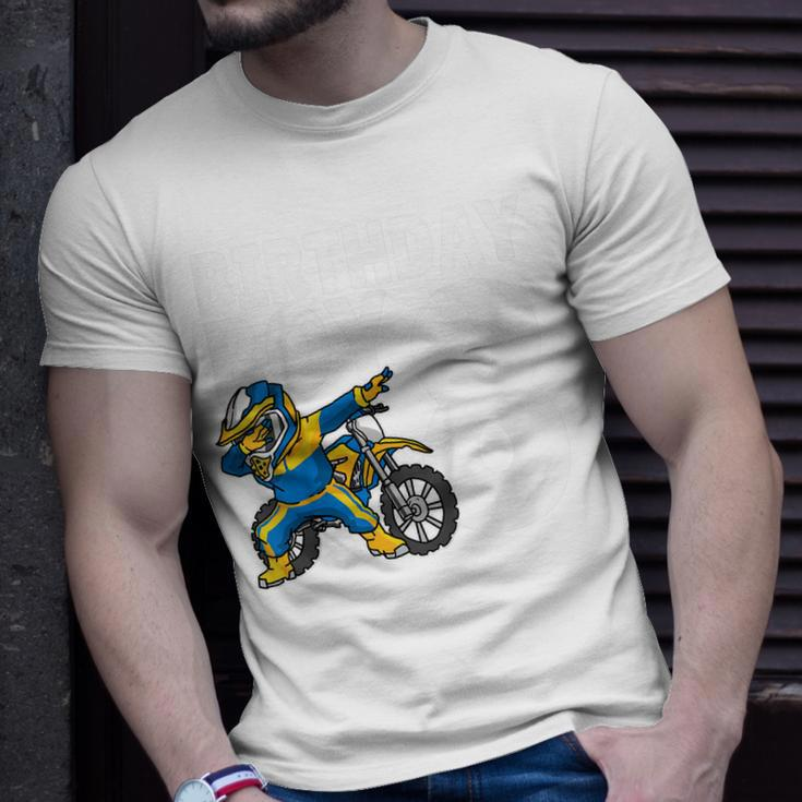 Kids 8Th Birthday Dabbing Motocross Bike Boy 8 Years Old Unisex T-Shirt Gifts for Him