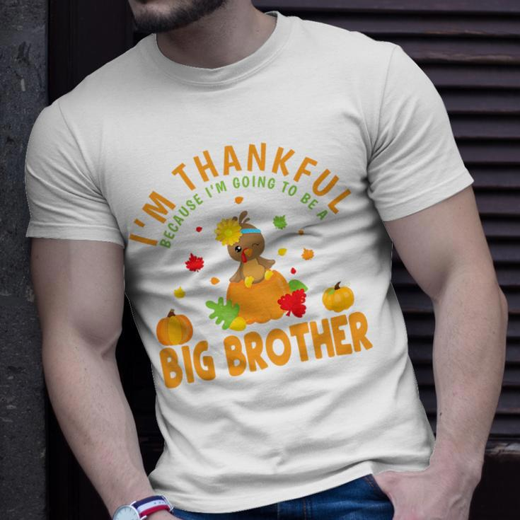Kids Thanksgiving Baby Announcement Big Brother Unisex T-Shirt Gifts for Him