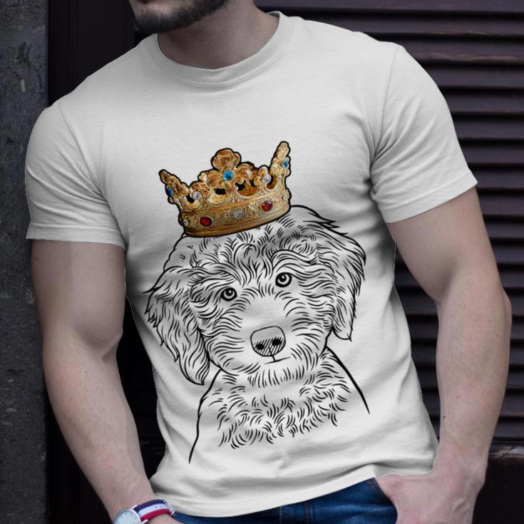 Labradoodle Dog Wearing Crown T-Shirt Gifts for Him