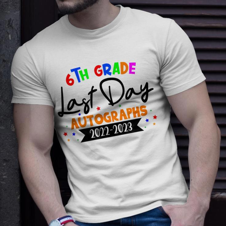 Last Day Of School 2023 Autograph 6Th Grade Graduation Party Unisex T-Shirt Gifts for Him