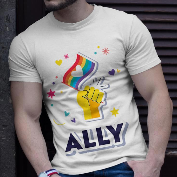 Lgbtq Ally Proud Ally Gay Pride Unisex T-Shirt Gifts for Him