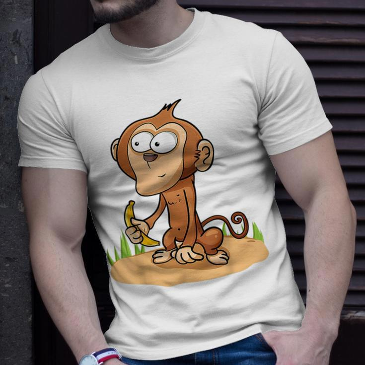 Monkey Grivet Rhesus Macaque Crab-Eating Macaque T-Shirt Gifts for Him