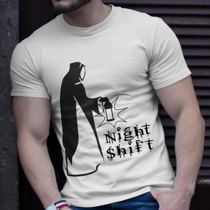 Night Shift Scary Nun Nightshift Worker Unisex T-Shirt Gifts for Him