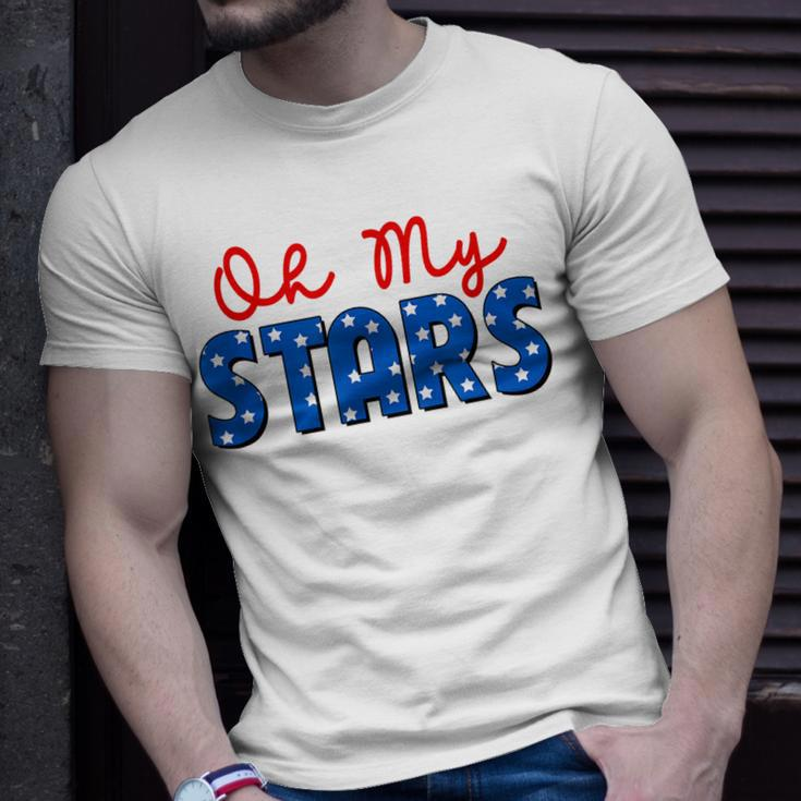 Oh My Stars 4Th Of July Independence Memorial Day Patriotic Unisex T-Shirt Gifts for Him