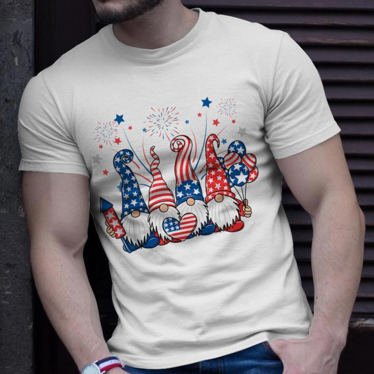 Patriotic Gnomes Fireworks Usa Independence Day 4Th Of July Unisex T-Shirt Gifts for Him