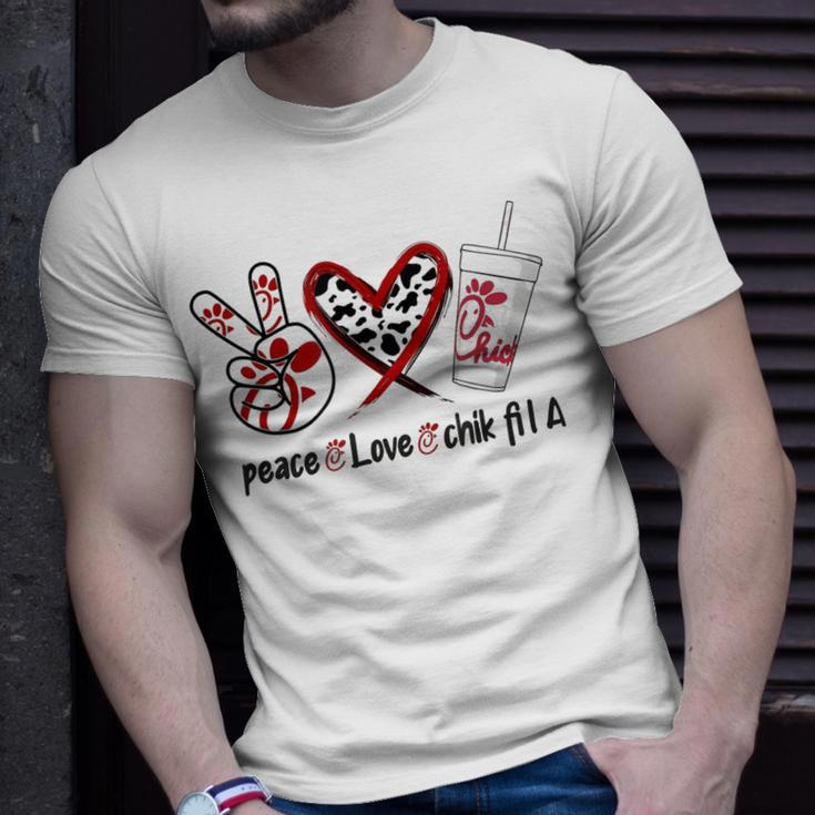PeaceLoveChik Fil A Casual Print Cute Graphic T-shirt Gifts for Him