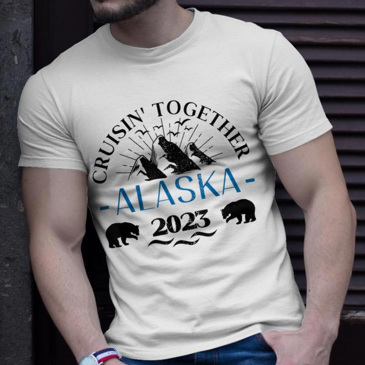 Retro Alaska Cruise 2023 Family Cruise 2023 Family Matching Unisex T-Shirt Gifts for Him