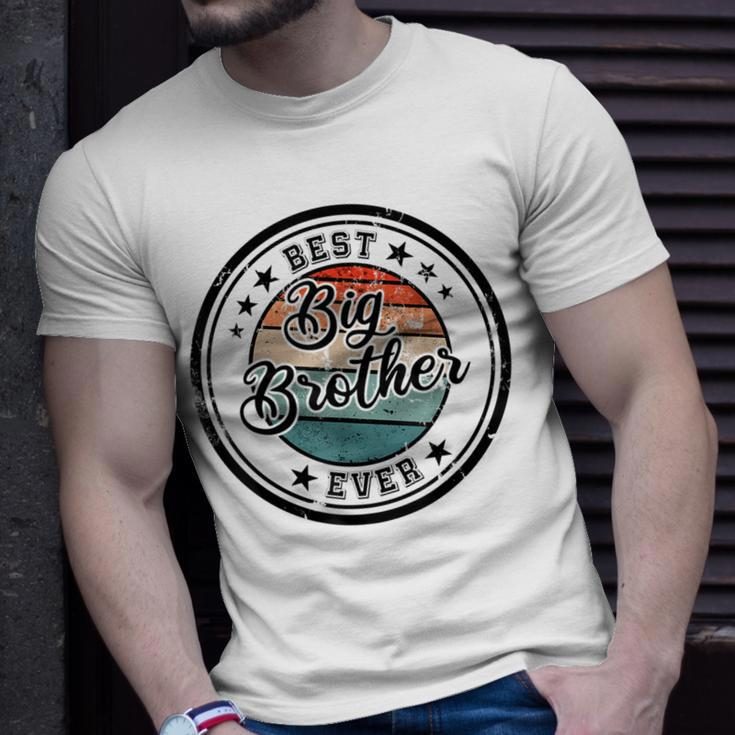 Retro Best Big Brother Ever Big Brother Unisex T-Shirt Gifts for Him
