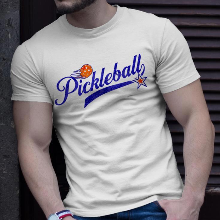 Retro Style Pickle Ball Lovers Pickleball Unisex T-Shirt Gifts for Him