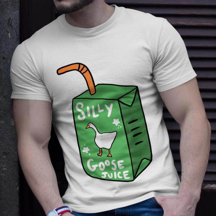 Silly Goose Juice Funny Goose Meme Bird Lover Unisex T-Shirt Gifts for Him