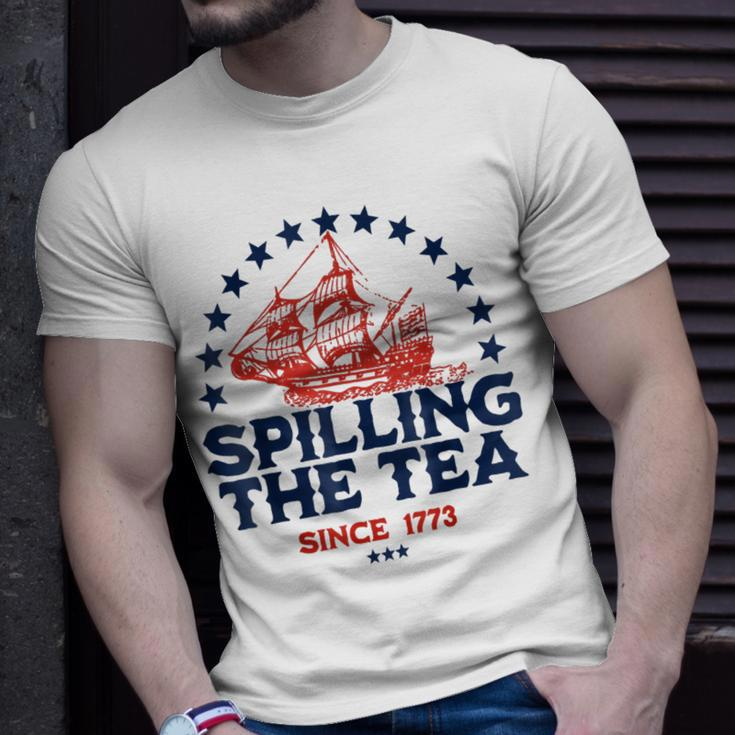 Spilling The Tea Since 1773 Unisex T-Shirt Gifts for Him