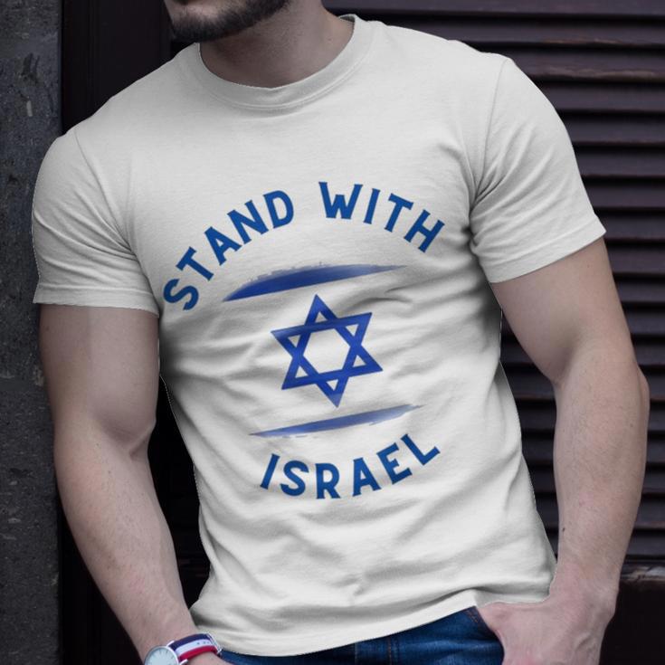 Support Israel I Stand With Israel Israeli Flag T-Shirt | Seseable UK