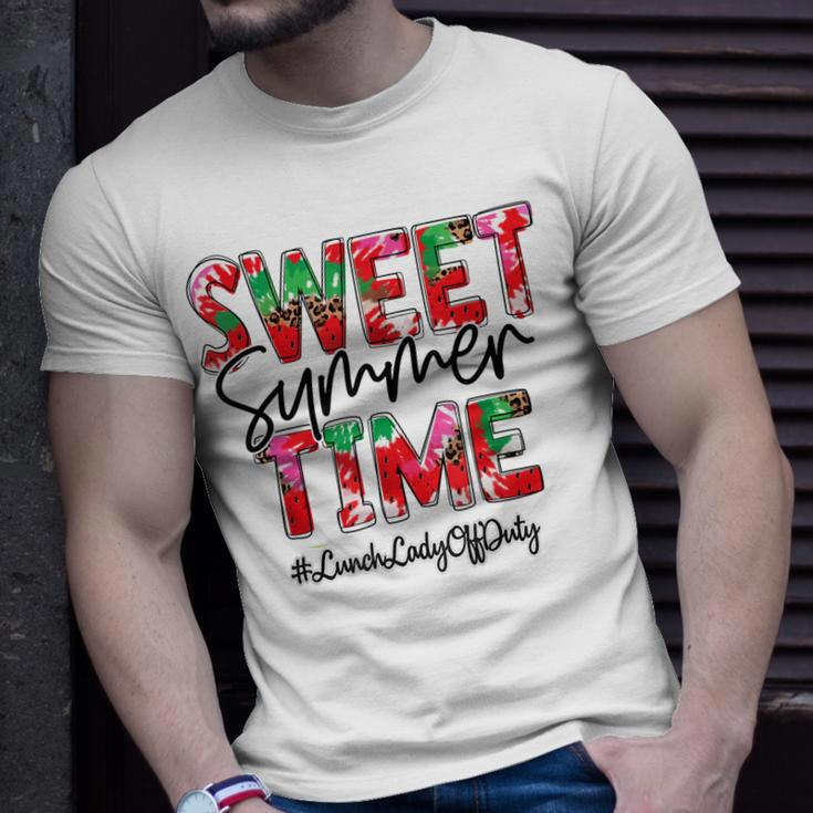 Sweet Summer Time Last Day Of School Lunch Lady Off Duty Unisex T-Shirt Gifts for Him