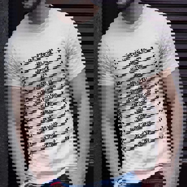 Track Your Long Hair Length Check Hair Backprint T-Shirt Gifts for Him