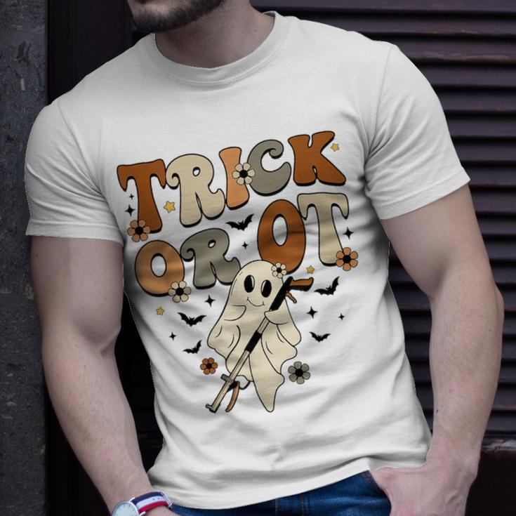 Trick Or Occupational Therapy Ot Ghost Halloween Costume T-Shirt Gifts for Him