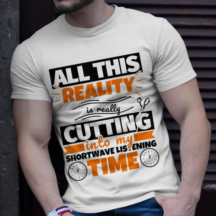 Shortwave Listening Saying Hobby T-Shirt Gifts for Him