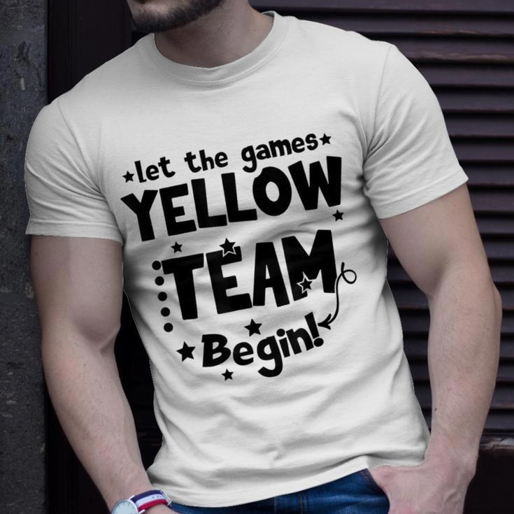 Yellow Team Let The Games Begin Field Trip Day Unisex T-Shirt Gifts for Him