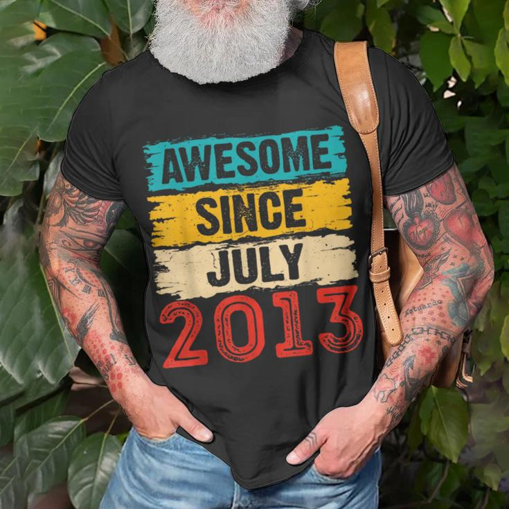 10 Year Old Awesome Since July 2013 10Th Birthday Gifts Unisex T-Shirt Gifts for Old Men