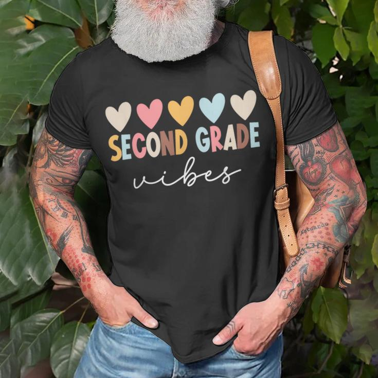 2Nd Grade Vibes First Day Of School Welcome Back To School Unisex T-Shirt Gifts for Old Men
