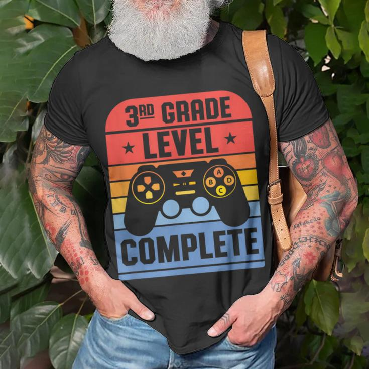 3Rd Grade Level Complete Graduation Student Video Gamer Gift Unisex T-Shirt Gifts for Old Men