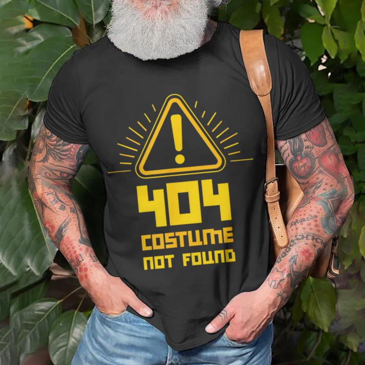 404 Error Costume Not Found Computer Glitch T-Shirt Gifts for Old Men