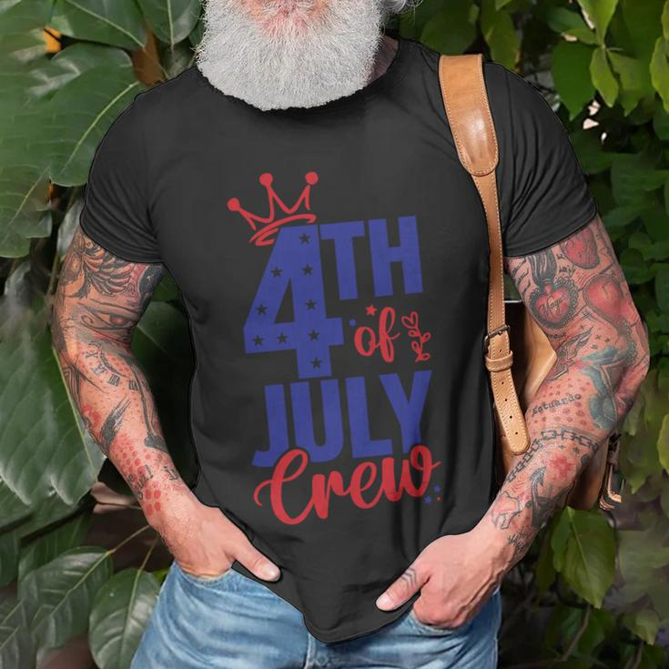 4Th Of July Crew Funny Usa Independence 4Th Of July Graphic Unisex T-Shirt Gifts for Old Men