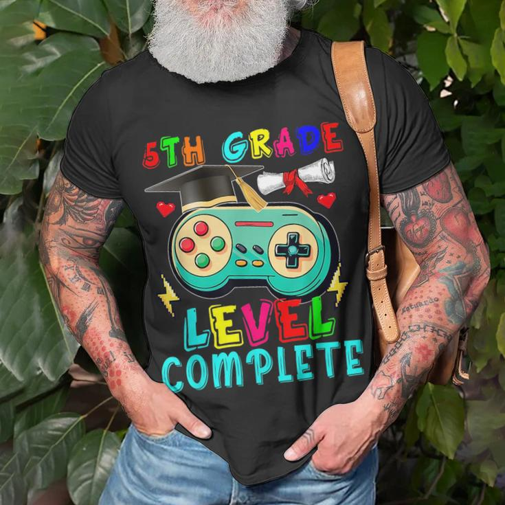 5Th Grade Level Complete Cute Game Controller Gamer Graduate Unisex T-Shirt Gifts for Old Men