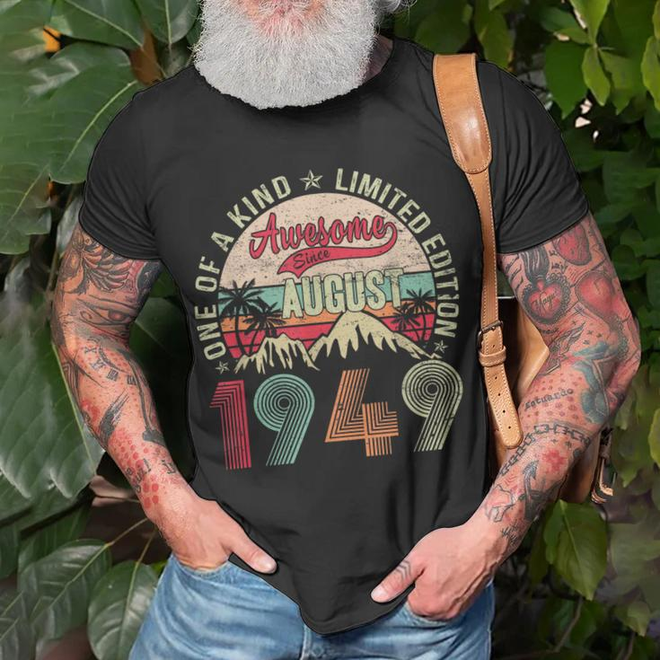 74 Years Old Gifts Vintage August 1949 Gifts 74Th Birthday Unisex T-Shirt Gifts for Old Men
