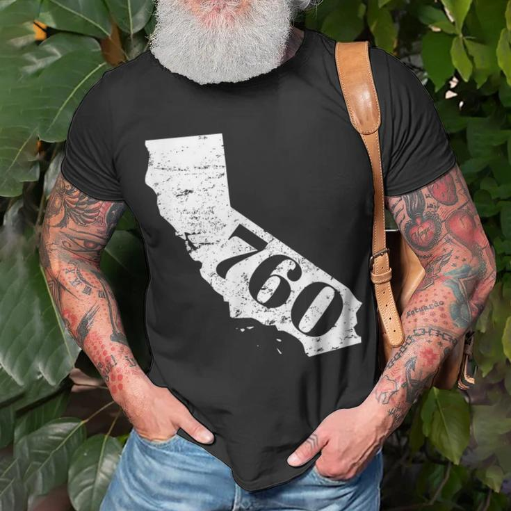 760 Area Code Barstow And Palm Springs California T-Shirt Gifts for Old Men