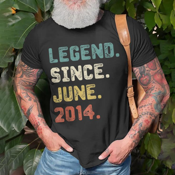 8 Years Old Gifts Legend Since June 2014 8Th Birthday Unisex T-Shirt Gifts for Old Men