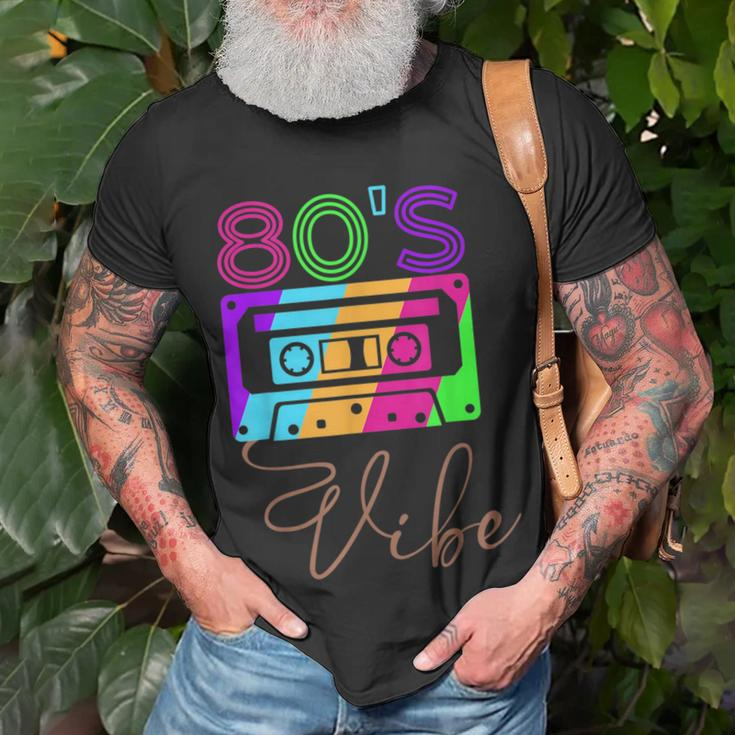80S Vibe 1980S Fashion Theme Party Outfit Eighties Costume Unisex T-Shirt Gifts for Old Men