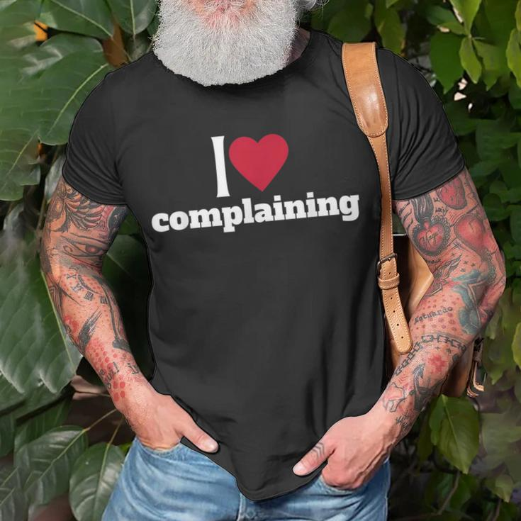 90S Aesthetic I Heart Complaining I Love To Complain Y2k Unisex T-Shirt Gifts for Old Men