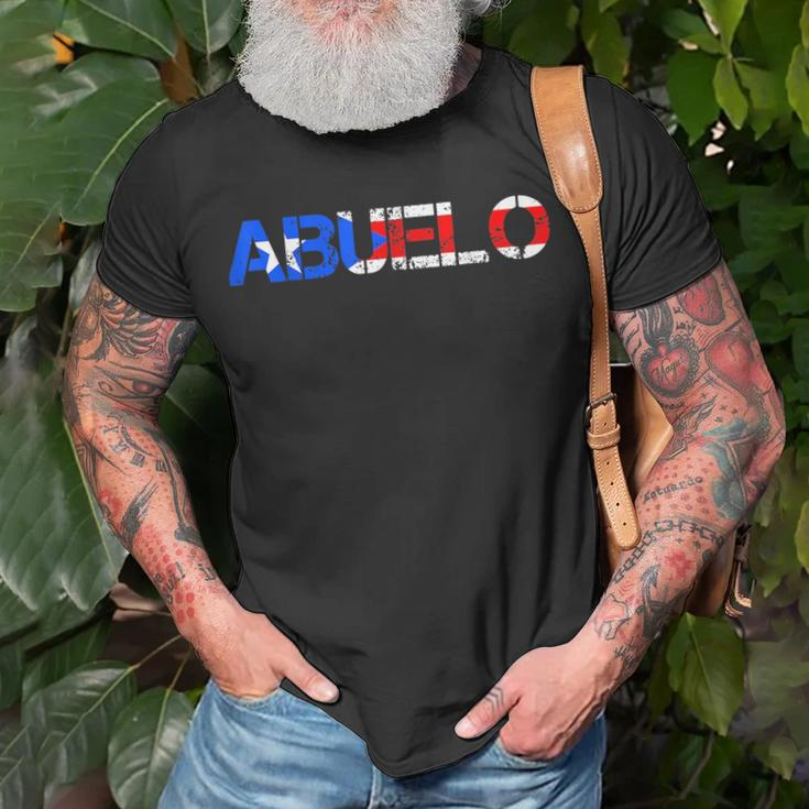 Abuelo Puerto Rico Flag Puerto Rican Pride Fathers Day Gift Unisex T-Shirt Gifts for Old Men