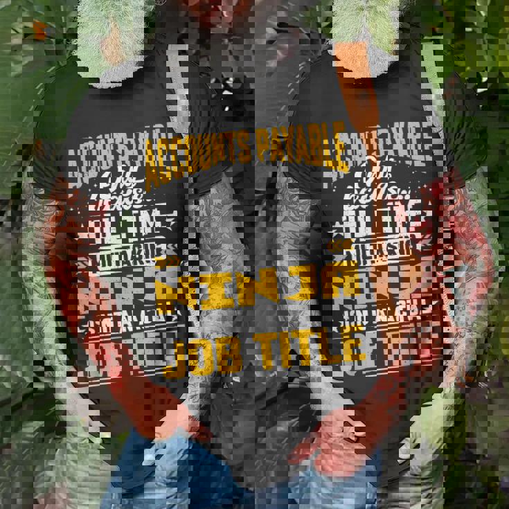 Accounts Payable Job Title Accounts Payable Assistant T-Shirt Gifts for Old Men