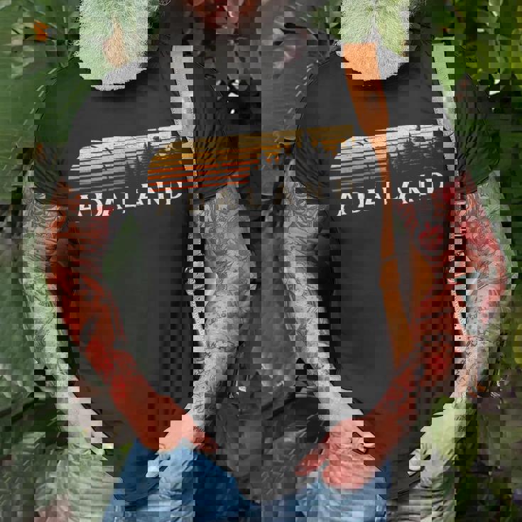 Adaland Wv Vintage Evergreen Sunset Eighties Retro T-Shirt Gifts for Old Men Adaland Wv Vintage Evergreen Sunset Eighties Retro T-Shirt Gifts for Old Men